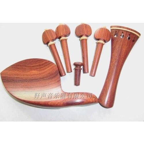 1 set 4/4 Violin Parts. Rose wood violin accessories