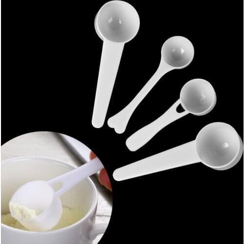 10PCS 1/3/5/10g Measuring Spoons Coffee Protein Milk Powder Scoop Multifunctional DIY Plastic Kitchen Home Measuring Tools