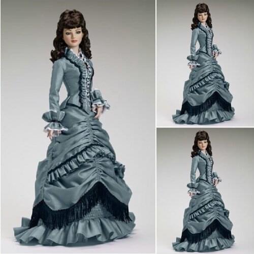 18 Century Civil War Southern Belle Gown evening Dress/Victorian Lolita dresses/scarlett dress US6-26 SC-1017