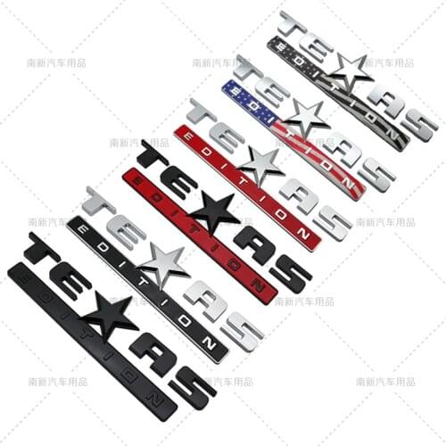 1X 3D ABS New TEXAS EDITION Rear Boot Trunk Emblem Sticker Auto Badge Car styling for Jeep Wrangler Liberty Grand Cherokee