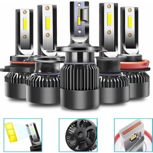 Car Headlight H1/H7/9005HB3/9006HB4/H11/H4 LED light 6000K 10000LM Universal CSP Led Headlight Bulbs Durable and long life