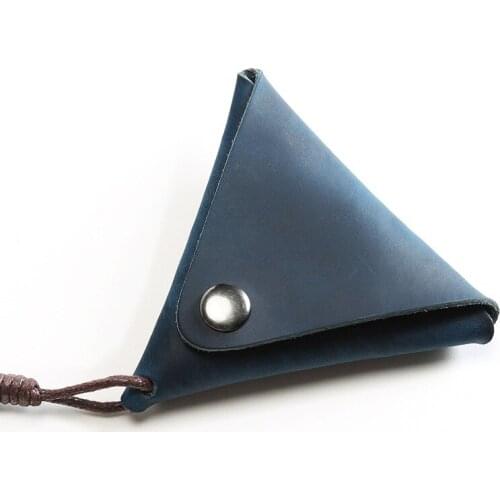 25PCS / LOT Retro Crazy Horse Leather Mini Zero Purse Men Women Coin Bag Cute Purses Simple Mini Storage