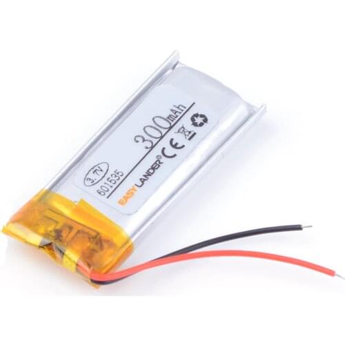 601535 Rechargeable Lithium Li ion Polymer 3.7V 300mAh Battery For Bluetooth Headset Mouse Bracelet Wrist Watch 061535