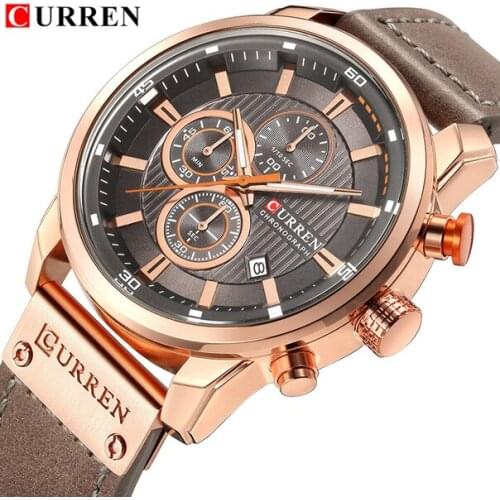 CURREN 8291 Men Military Quartz Watches Top Luxury Brand Mens Army Sports Watch Man Chronograph Date Clock Relogio Masculino