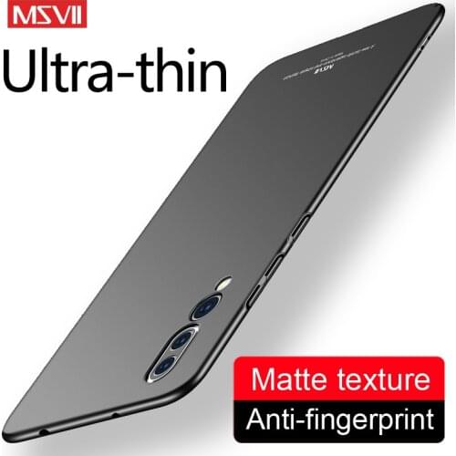 P20 Lite Case Cover Msvii Slim Matte Coque For Huawei P20 Pro Plus Case Hard PC Back Cover For Huawei P20 Lite P 20 Phone Cases