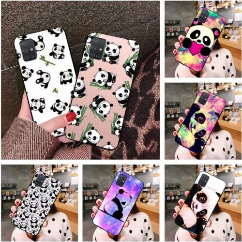 Funny Cartoon panda Phone Case For Samsung Galaxy A21S A01 A11 A31 A81 A10 A20E A30 A40 A50 A70 A80 A71 A51