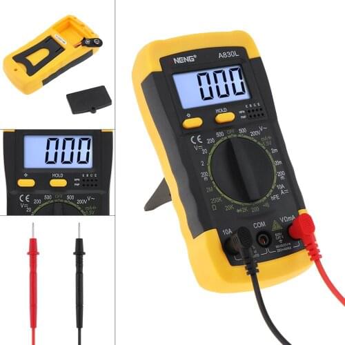 LCD Digital Multimeter Multitester Voltmeter Ohmmeter Ammeter AC DC Voltage Current Capacitance OHM Tester Multi Meter