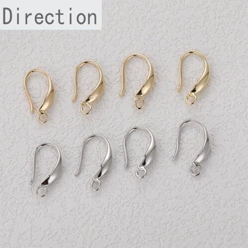 Color-preserving gold-plated retro with hanging ear hooks diy earrings earrings basic accessories materials