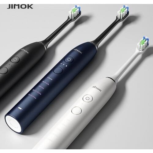 JIMOK Sonic Electric Toothbrush Ultrasonic Tooth brush Rechargeable Brush Teeth Cleaner Adult Electric Toothbrush(K2)