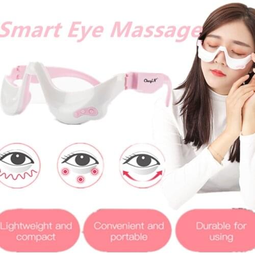 EMS Micro-Current Pulse 3D Fatigue Relief Household Blood Circulation Wrinkle Reduction Heating Therapy Eye Relax Massager