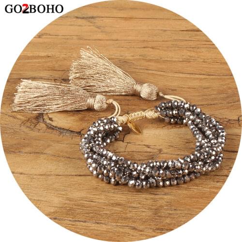Go2boho Bracelet For Women Gift Mexican Bracelets For Miyuki Tassel Pulseras Femme 2020 Crystal Jewelry Dropshipping Jewellery
