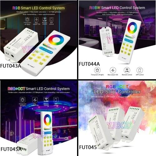 RGB/RGBW/RGB+CCT LED Strip Controller DC12V~24V 2.4G Wireless WIFI Smart Panel Remote turn off light timing Dimmer