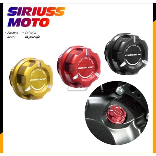 Motorcycle Engine Oil Cap Bolt Screw Filler Cover Case for Honda CB500F All Year