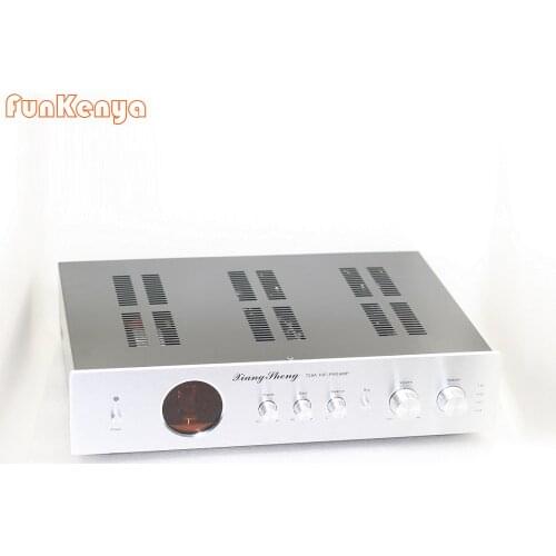AC100V-AC240V Latest High End XiangSheng 728A Vacuum 12AT7 12AU7 Tube Pre Amplifier Stereo HiFi Preamp Audio Tube Preamplifier