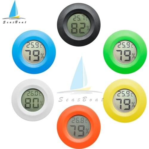 Mini LCD Digital Thermometer Hygrometer Temperature Humidity Meter Detector Monitor Fridge Freezer Tester Indoor Pet Auto Car