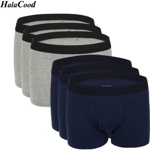 6Pcs/lot Fashion Men Underwear Cotton Boxers Panties Comfortable Mens Underpants Sexy Solid Cuecas Trunks Brand Shorts Men Boxer