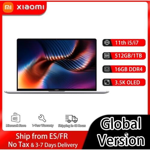 Original Xiaomi Laptop Pro 15 i7-11370H/i5-11300H MX450 OLED 3.5K Super Retina Screen Mi Notebook 15.6Inch 100%sRGB Computer PC