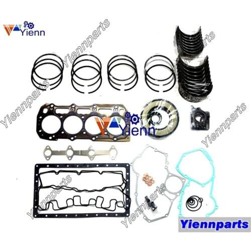 For Caterpillar C2.2 C2.2T Overhaul Rebuild Kit Piston gasket kit bearing Excavator Tractor Loader Diesel Engine Repair Parts