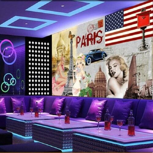 Sexy Goddess Marilyn Monroe Photo Mural Wallpaper for Living Room Bedroom Background Decor Restaurant Bar Retro Wall Paper 3D