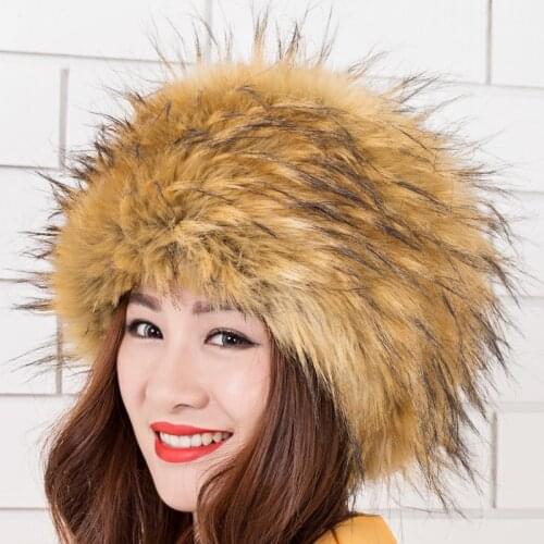New womens winter hat .European and American fashion imitation fur hat fox fur warm hat