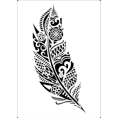 A2 A3 A4 feather Vintage Floral DIY Layering Stencils Wall Painting Scrapbook Coloring Embossing Album Decorative Template