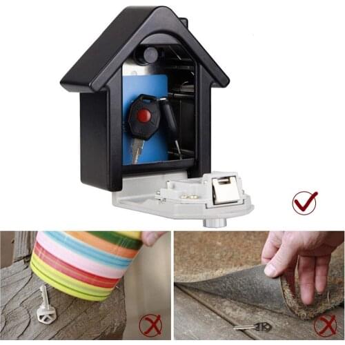 Storage Box Key Box House Type Password Box Password Key Wall-mounted Lock Box