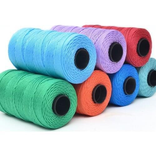 1Roll 1.5Mm Three Twisted Rope Cotton Blend Solid Cord For Diy Hancrafts Decoration Gift Wrapping Twine String Thread