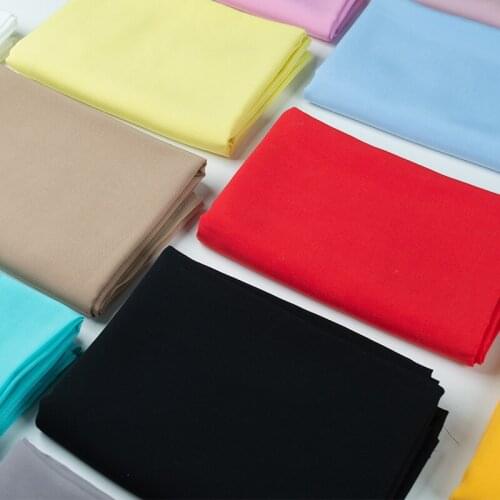 155cm*50cm Artificial Cotton Fabric Summer Cotton Silk Solid Color Dress Baby Cotton Silk Cotton Pajamas Clothing Sewing Fabric