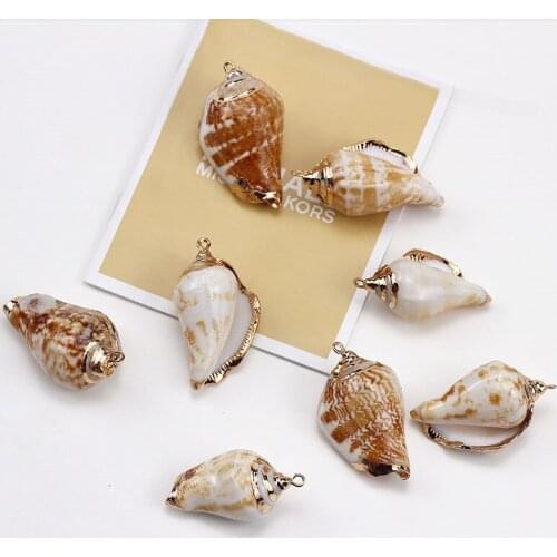 6pcs Korean Holiday Wind Natural Shell Conchphnompenh Necklacependant Earrings for Women Beach Summer Jewelry Diy Accessories