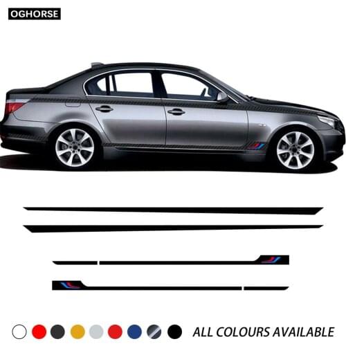 Car Door Side Stripe Skirt Waist Line Sticke for BMW 5 series E60 E61