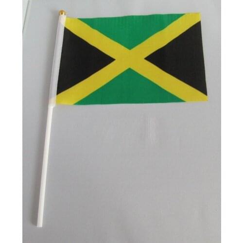 14 * 21 cm Jamaica hand signal waving flag small banner flags