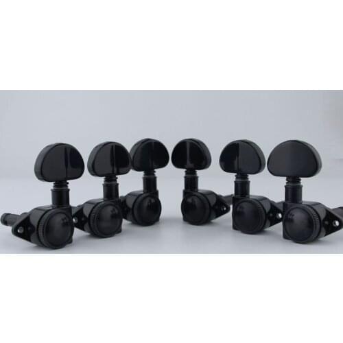 Guitar Locking Tuners1:21 High End Roto-Grip Rotomatic Lock String Tuning Key Pegs Machine Head with Big Handle Black