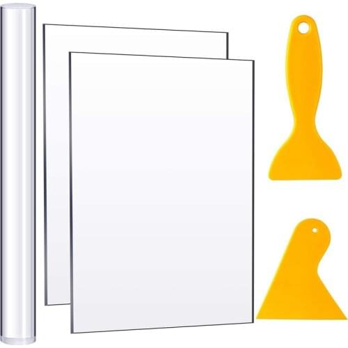 New Acrylic Clay Roller,Sheet Backing Board Plastic Scrapers Rubber Clay Pottery Craft Tool for Shaping Sculpting Modelling