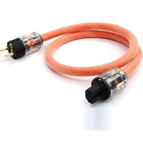 Hifi audio 5N OCC AC Power Cord Cable P-029E EU power plug c-029 Iec connector power Cable