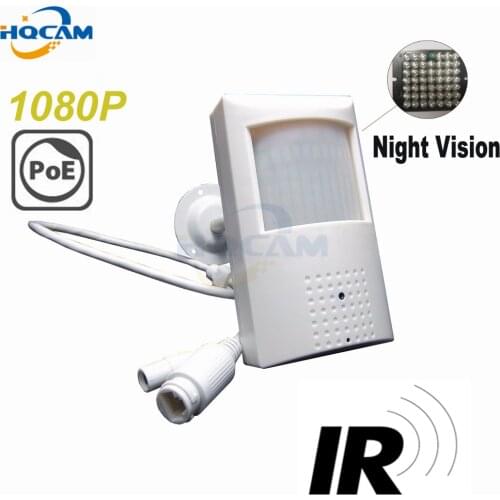 HQCAM 1080P poe ip camera IR-CUT Night Vision camera 940nm infrared ip camera mini POE PIR Style Motion Detector IR camera P2P