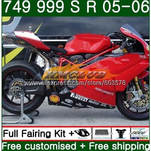 Body For DUCATI 749-999 749S 999S 2003 2004 2005 2006 Kit 48CL.98 749 999 S R 749R 999R 999 749 03 04 05 06 Red Sale Fairing