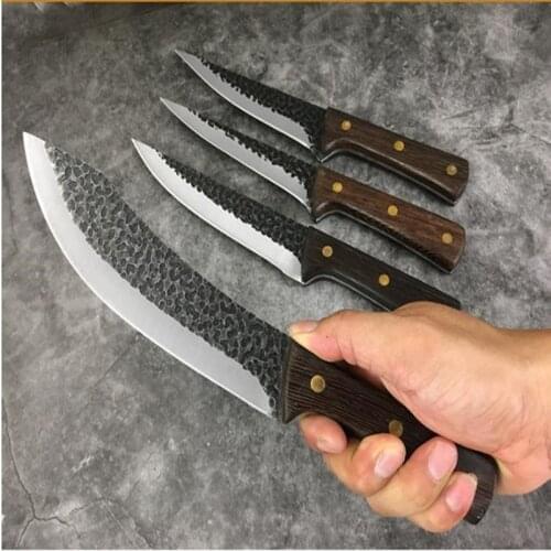 Forged Slaughter Knife Boning Knife Chef Knife Cooking Knife Kitchen Knife Sharp Knife High Carbon Steel Fishing Sharp Knife