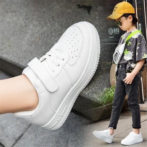 2021 summer single net small white shoes childrens running shoes new girls' Sports Board Shoes Boys' soft soled casual shoes