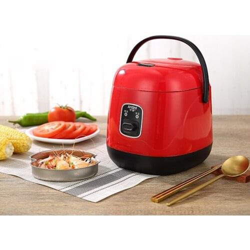 Z30 220V Mini Rice Cooker 1.2L Car Trucks Electric Soup Porridge Cooking Machine Food Steamer Warmer Fast Heating Lunch Box 200W