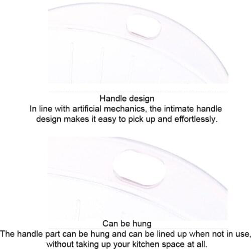 M68E Rice Washing Bowl Colander High-Quality Food Grade Kitchen Tools Fruits and Vegetables Creative Design Helpful Kitchen