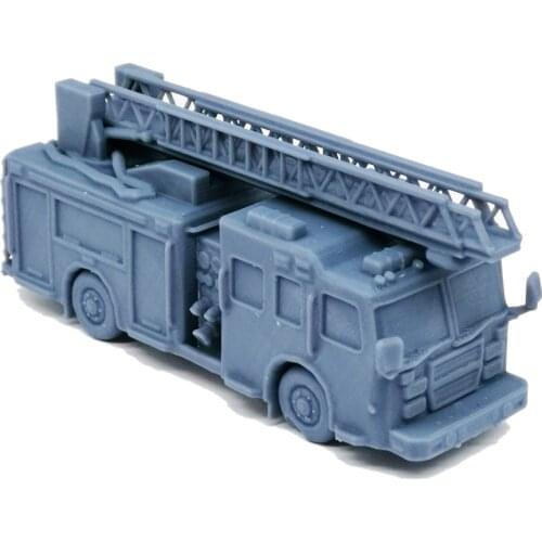 Outland Models Railroad Scenery Fire Truck 1:87 HO Scale
