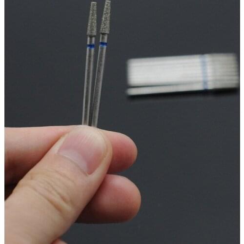 Dental Grinding Needle Shape MB31 10Pcs Dental Polishing Burs 2.35mm Shank Diamond Grinding Bur Drill Bits Sets