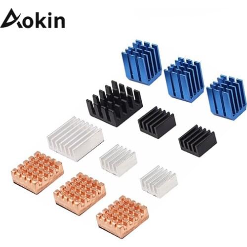 12 pcs Lot Raspberry Pi 3 Heat Sink Copper Aluminum Heatsink Radiator Cooler Kit for Raspberry Pi 3B+ Plus 2