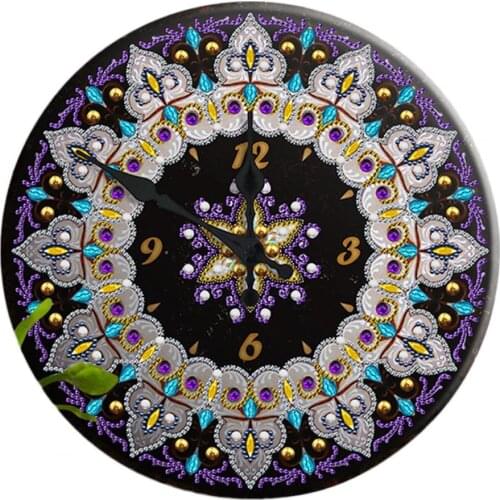Wall Clock Wide Application Decorative Iron Lightweight Bright-colored Stylish Clock Living Room Decoration