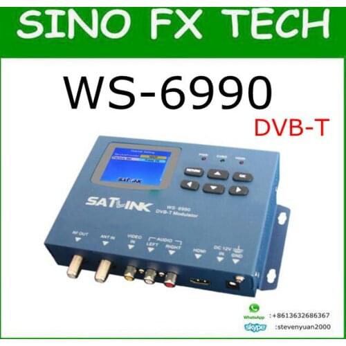Latest 2017 DVB-T WS-6990 WS6990 DVB-T Modulator AV/HD satellite finder meter kit COFDM modulation