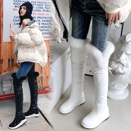 New Female Classic Warm Long Boots Party Shoes Woman Winter Women Over The Knee Boots Quality Pu Leather Riding Snow Boots