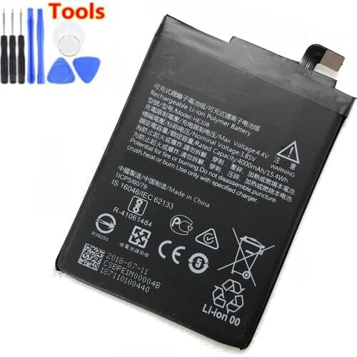 Original HE338 4000mAh Battery For Nokia 2 Nokia2 HE 338 Batteries Bateria + Free Tools