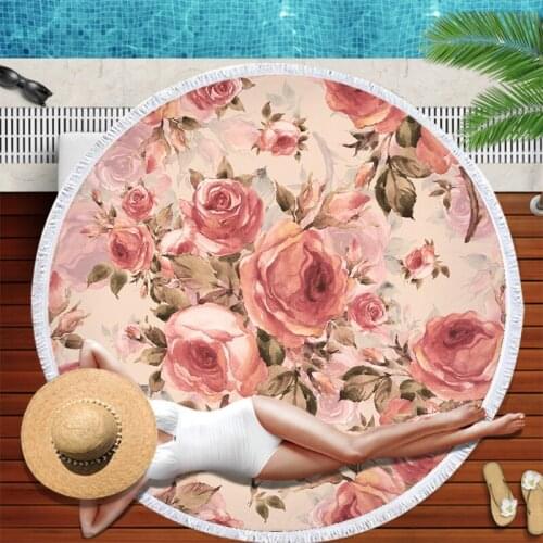 Flower print Fringed beach towel luxury beach towel Sea beach towel Towels Towel Beach cover up beach towel Bath towels For home