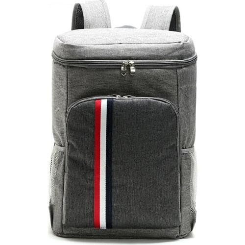 Insulated Picnic Backpack with Side Pocket 30L Large Outdoor Travel Camping Food Bento Container Shoulders Bag MAZI888