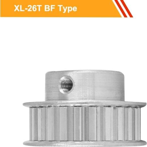 XL 26T Timing Pulley 11mm Belt Width XL Type CNC Belt Pulley 6/10/12/14/19/20mm Bore Aluminium Pulley Wheel